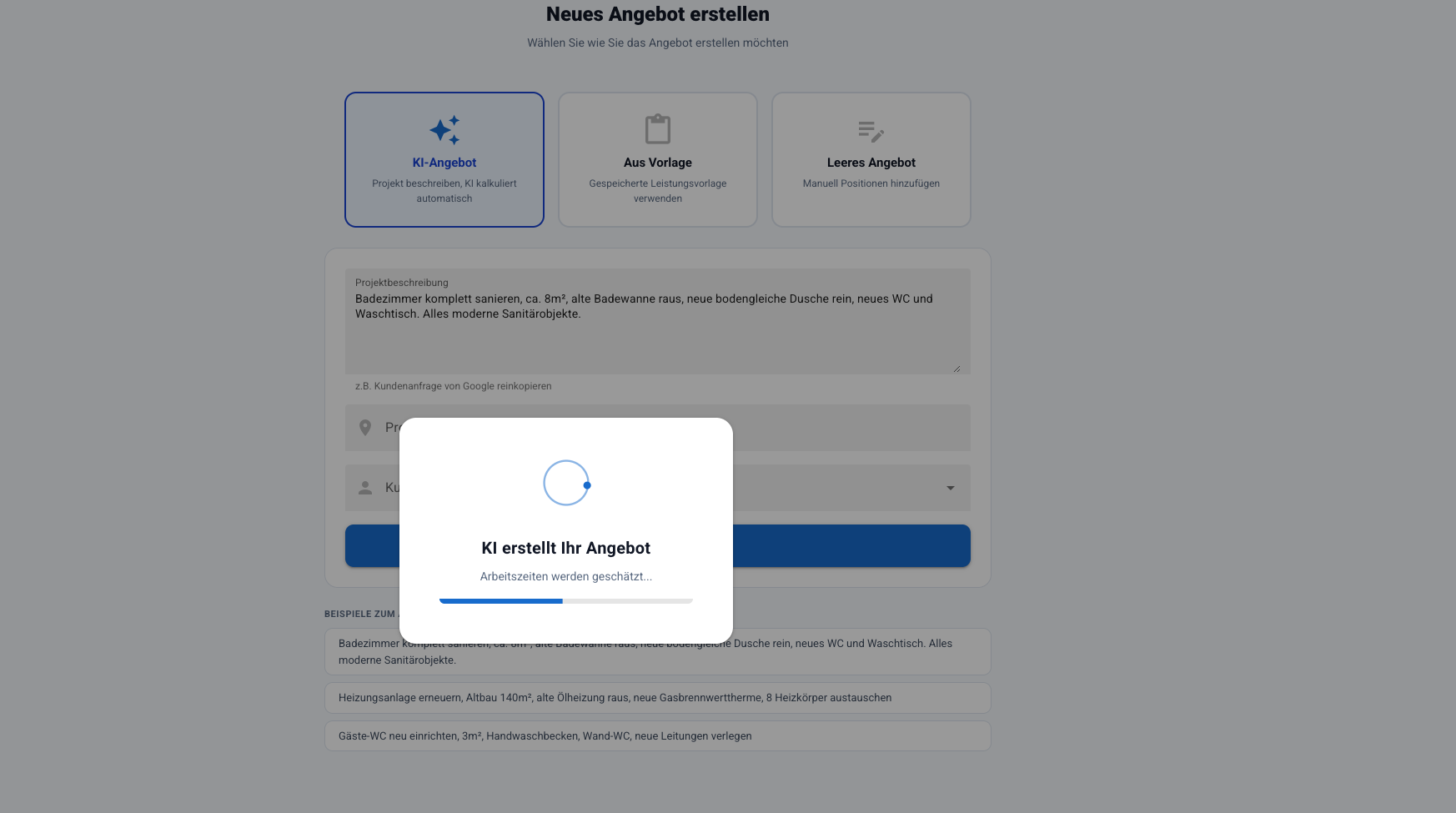 KI-Angebot erstellen